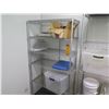 Image 2 : Qty 3 Metal Mesh 4-Tier Shelving Units 