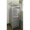 Image 1 : Industrial Rolling Cooling Rack 27"x20"x68"H w/ Some Pans