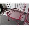 Image 2 : Qty 2 Pink Metal Chair Frames 21"x17"x41"H