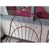 Image 3 : Qty 2 Pink Metal Chair Frames 21"x17"x41"H