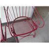 Image 5 : Qty 2 Pink Metal Chair Frames 21"x17"x41"H