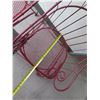 Image 7 : Qty 2 Pink Metal Chair Frames 21"x17"x41"H
