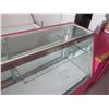 Image 2 : Pink Display Cabinet w/ Glass Shelves, Top & Front, Sliding Back Doors 72"x16"x48"H