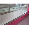 Image 4 : Pink Display Cabinet w/ Glass Shelves, Top & Front, Sliding Back Doors 72"x16"x48"H