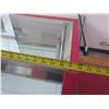 Image 9 : Pink Display Cabinet w/ Glass Shelves, Top & Front, Sliding Back Doors 72"x16"x48"H