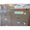 Image 2 : Qty 3 Metal 5-Drawer Filing Cabinets 18"x57"H (each)