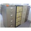 Image 1 : Qty 4 Metal 4-Drawer Filing Cabinets 17"x 52"H (each)