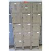 Image 1 : Worley Metal 15-Section Locker Unit 36"x12"x66"H