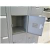 Image 2 : Gray Metal 15-Section Locker Unit 36"x12"x66"H
