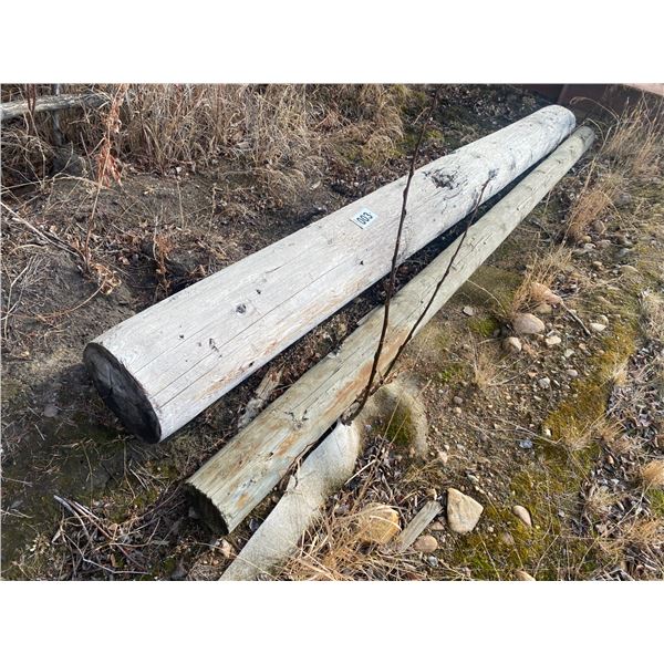 Wood posts, 11" x 11' & 6" x 12'