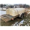 Image 11 : 2005 SWS Flat deck trailer c/w tilt with ramp, 4' Stationary deck, 81" wide x 19' long & 2' dovetail