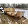Image 4 : 2005 SWS Flat deck trailer c/w tilt with ramp, 4' Stationary deck, 81" wide x 19' long & 2' dovetail