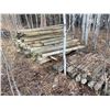 Image 3 : Approx. 100- sharpened treated fence posts (used)