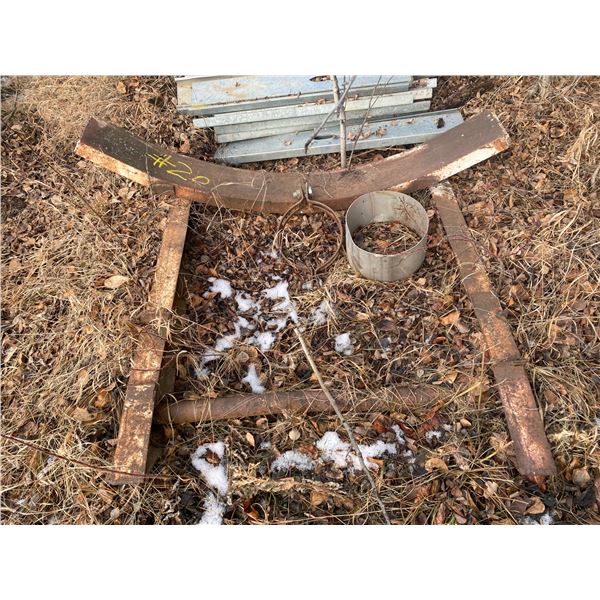 Skid cradle unit, Approx. 44" wide x 23' long