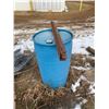 Image 1 : 4- 2" x 2" angle iron 4' length ; 45-gal plastic drum -  open on bottom