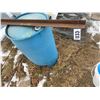 Image 3 : 4- 2" x 2" angle iron 4' length ; 45-gal plastic drum -  open on bottom