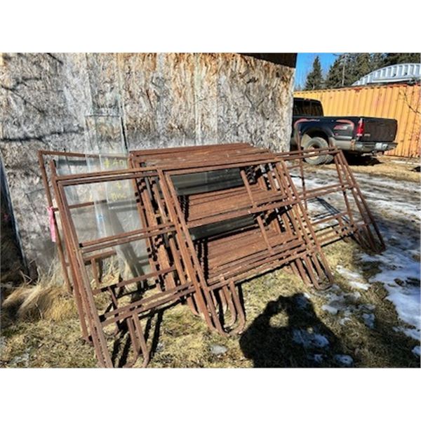 Qty of 1" square tubing panels: 49" x 48" high; 10' x 48" high