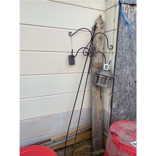 Bird feeder; Bird feeder poles