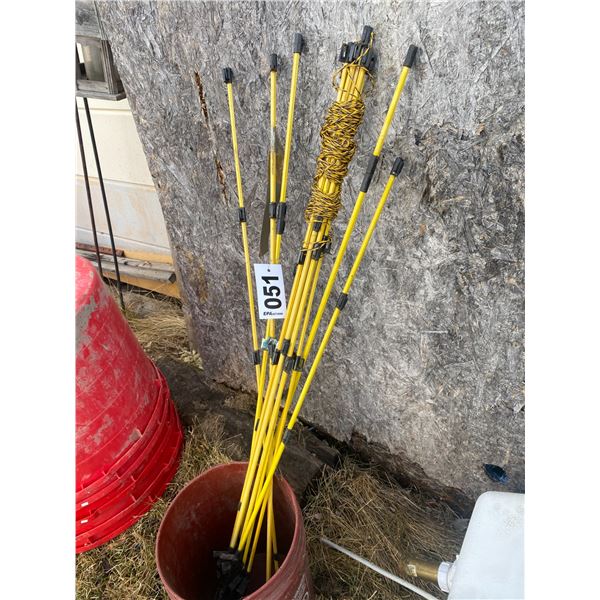 Approx. 10- Electrical wire fence posts (Fence stays)