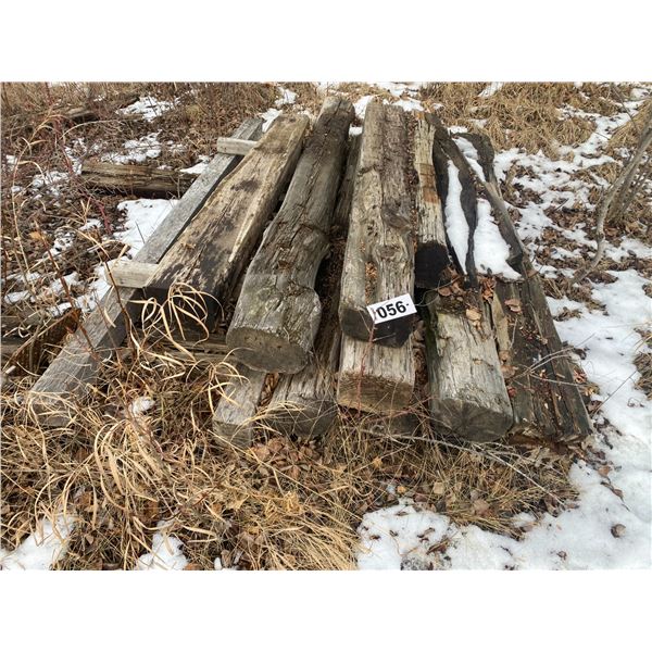 Old railroad ties & 4x4's