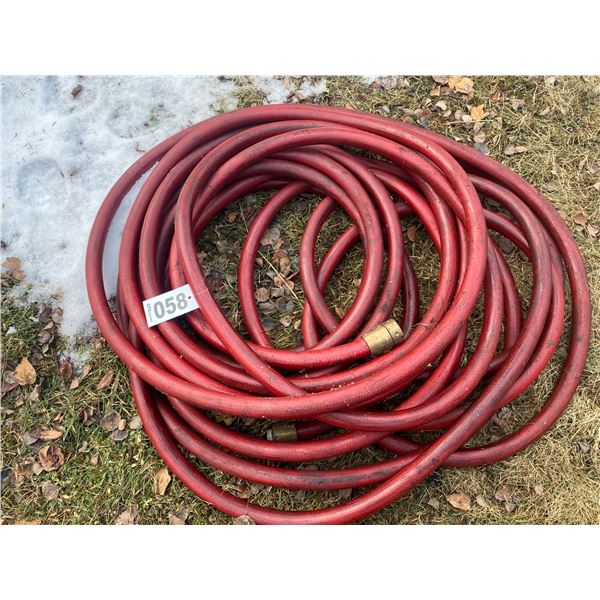 Red rubberized hose
