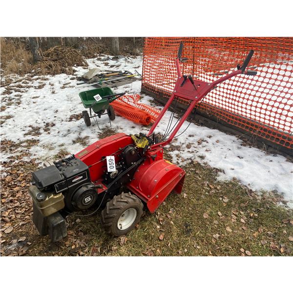 18" rototiller, 5 HP, Briggs & Strat, rear tine