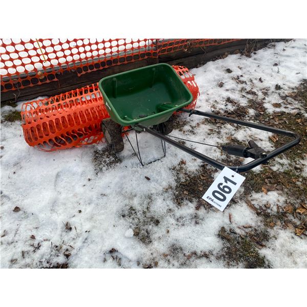 Spreader & snow fence