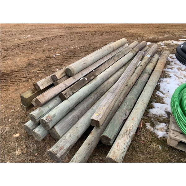 Qty of treated posts; treated 4" x 4"