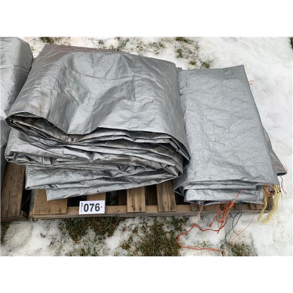 2- Large hay tarps