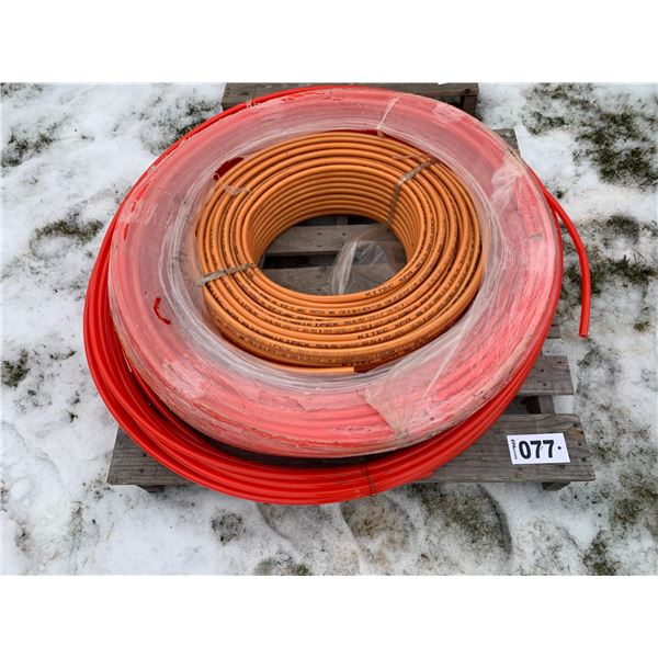 Full roll KITEC 1/2"; OXY PEX pipe 1/2" 550' on one roll; OXY PEX pipe 1/2" 156'