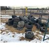 Image 1 : 1- Pile of used Quad tires (used for tarps)