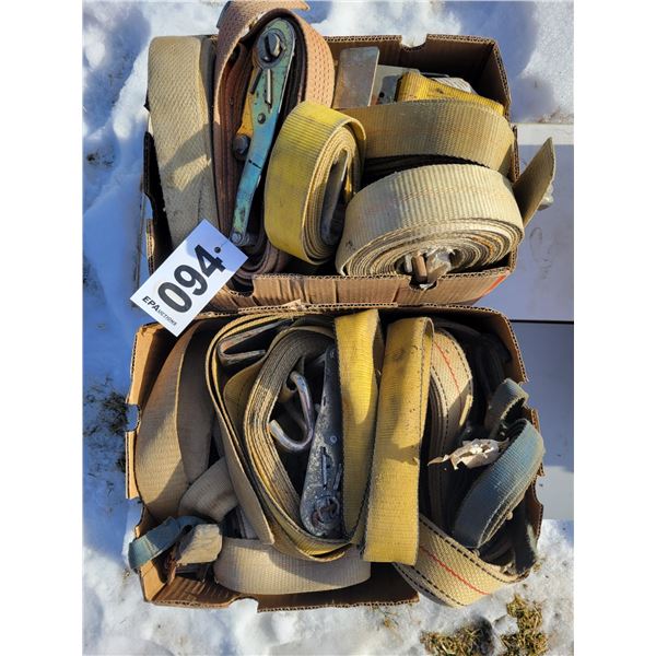 Large quantity of  2" ratchet straps