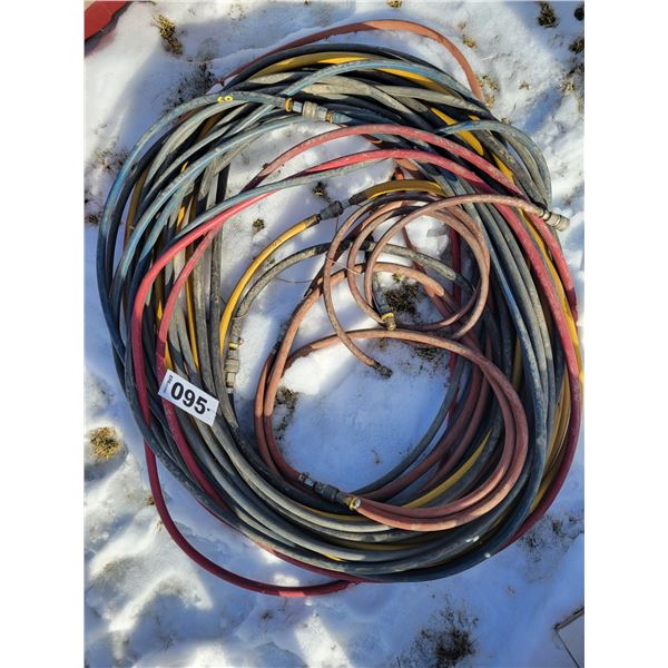 1/2" air hoses, lengths: 83', 50', 48', 29' & 24'