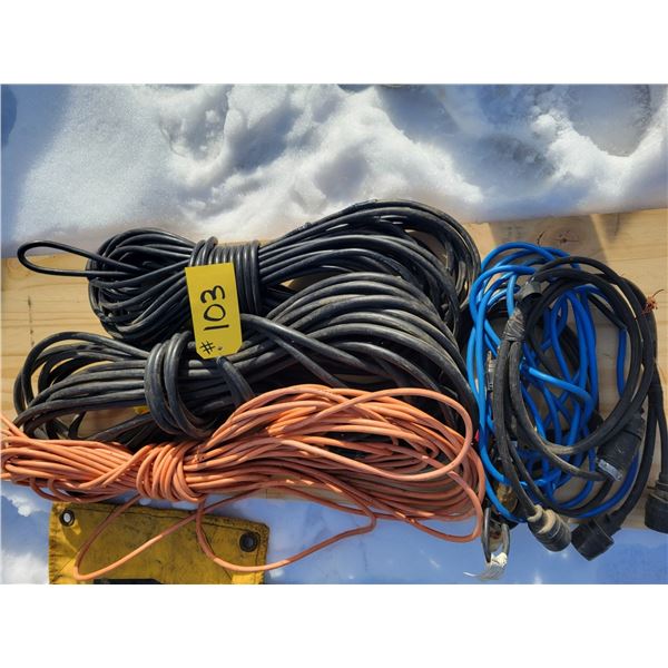 Quantity of various lengths of  extension cords