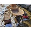 Image 1 : Wheel barrow; lawn mower (condition unknown); pair of metal ramps