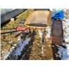 Image 8 : Wheel barrow; lawn mower (condition unknown); pair of metal ramps