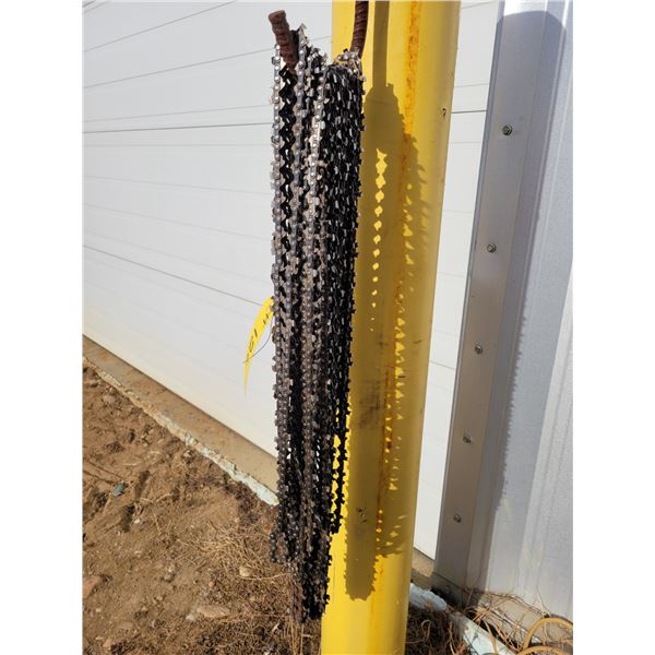 Large quantity of chain saw chains, 18" - 22", used
