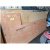 Image 1 : 1 sheet 3/8" plywood - has chunks cut out; four 3/4" x 7" x 7' boards; 5 sheets 3/8" plywood; 9 shee