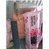 Image 1 : 2 bundles R12 insulation, unopened; other insulation; 1 roll of  tar paper; concrete mix; flower pot