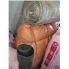 Image 5 : 2 bundles R12 insulation, unopened; other insulation; 1 roll of  tar paper; concrete mix; flower pot