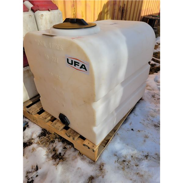 60-gallon water tank, potable water only.