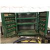 Image 4 : GREENLEE metal cabinet, 3-shelf, 28" deep x 4' wide x 57", on casters,