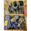 Image 1 : 2 pairs of Men's DAKOTA steel toed boots, new, size: 8 - 8-1/2 EEE; 2 pair Men's used DAKOTA steel t