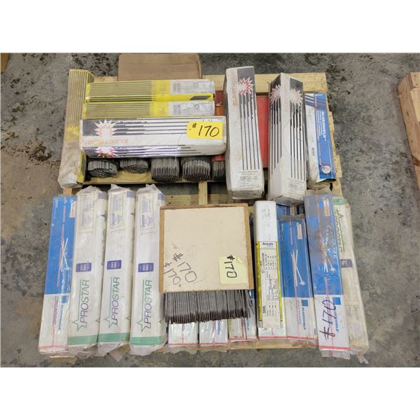 Large quantity of  welding rods, different sizes
