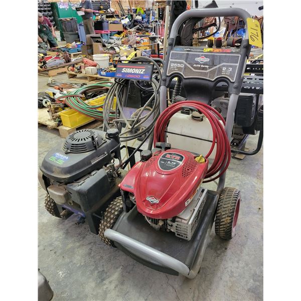 Pressure washer, BRIGGS & STRATTON 6.75 HP, condition unknown