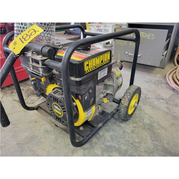 CHAMPION water pump, 2" 196CC, running