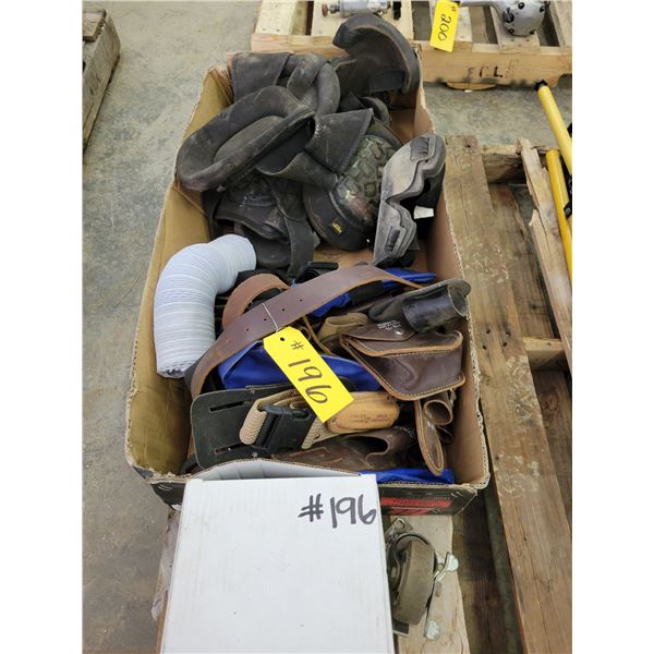 Keyed alike door locks; knee pads; leather pouches - nylon pouches, misc.