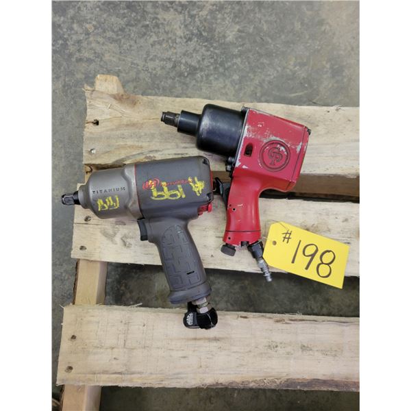 Two 1/2" drive air impacts
