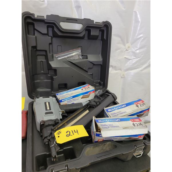 Air nailer with nails, new never used