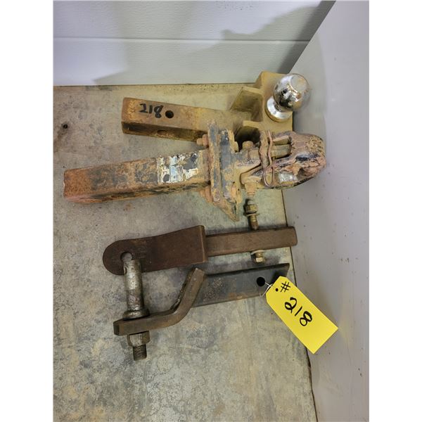Ball trailer hitch; pintal hitch; pin hitch; small hitch